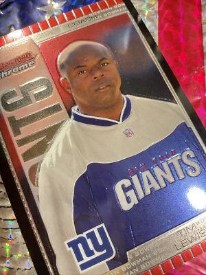 2005 BOWMAN CHROME COACH TIM LEWIS NEW YORK GIANTS #83 CSTORE MORE RARE #2 - Image 1 of 4