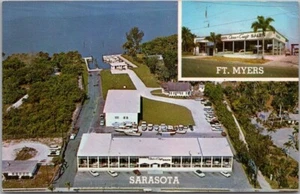 Postal de distribuidor de barcos Sarasota/Fort Myers Florida "HANSEN CHRIS CRAFT SALES" - Imagen 1 de 2