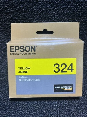 Genuine Epson 324 Yellow Ink Cartridge T324420 Date: September 2020 - Image 1 of 3