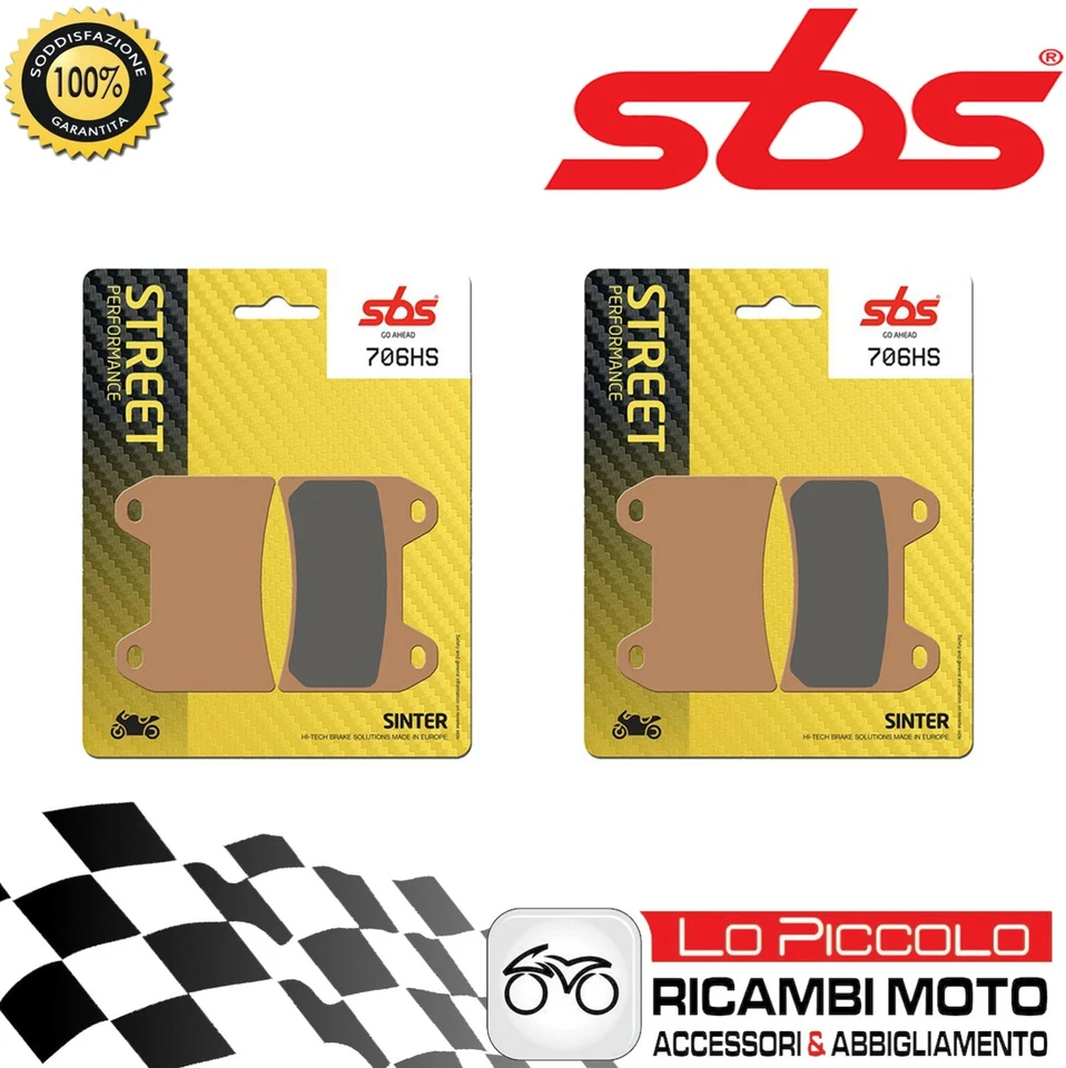 4 PASTIGLIE FRENO ANTERIORE SBS SINTERIZZATE DUCATI 916 SPS 1997 1998 Foto 1 de 1