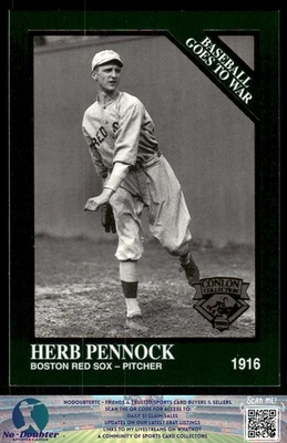 1995 Conlon Collection TSN #1331 Herb Pennock Boston Red Sox 4.1C - Image 1 of 2