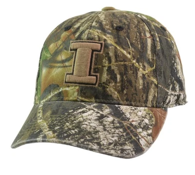 Illinois Fighting Illini NCAA Mossy Oak Camo Flex Fit Hat –  Top of the World - Image 1 of 4