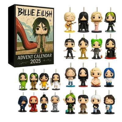Christmas Countdown Calendar Billie Eilish 10th Anniversary 2D Advent Calendar - Image 1 of 4