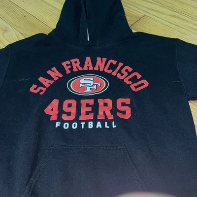 Sudadera con capucha Junk Food San Francisco 49ers negra/roja para hombre talla: pequeña Foto 1 de 4