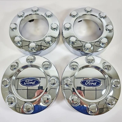 Ford F250/F350 2005-2018 4x4 # 3620 tapacubos centrales cromados 7C341A096ZA SET/4 Foto 1 de 4