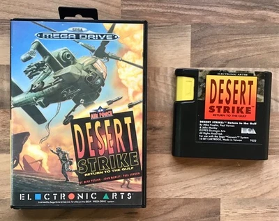 AIR FORCE DESERT STRIKE "RETURN TO THE GULF" 16-BIT SEGA MEGADRIVE EA GAME & BOX - Image 1 of 4