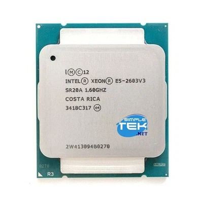 Intel Xeon E5-2603 V3 Sr20a 1.60ghz 6c/6t 85w Tdp LGA 2011 V3 LGA Refurbished - Image 1 of 4
