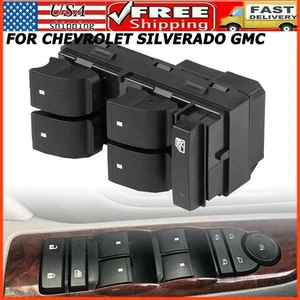 For Chevrolet Silverado GMC Sierra Left Driver Window Switch Power Master 4 door - Picture 1 of 16