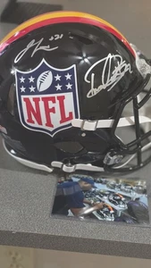 Baltimore Ravens Derick Henry And Jamal Lewis Autographed Helmet! Radtke Sports - Picture 1 of 2