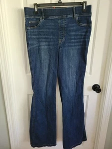Jeans svasati Spanx donna lavaggio medio pull-on bootcut taglia 1x alti - Foto 1 di 6