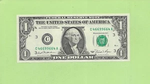 1981 ..UNCIRC $1  C 4669 9664 A ....  RADAR READS SAME FORWARD/BACK - Picture 1 of 2