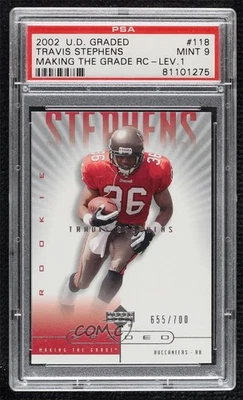 2002 Graded Making the Grade /700 Travis Stephens #118 PSA 9 MINT Rookie RC - Image 1 of 2