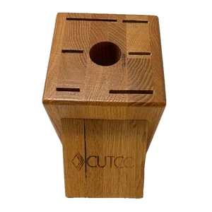 CUTCO Bloque de cuchillos Juego de cocina de 7 ranuras Roble miel Bloque de cuchillos - Imagen 1 de 4