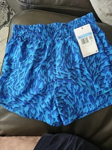 Pantaloncini Nike One bambino vestibilità standard stampa animalier. Dri-Fit, blu, taglia Med FQ4527-435 - Foto 1 di 4