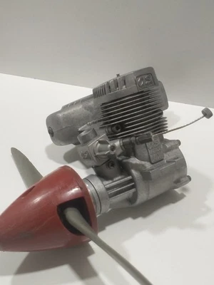 OS MAX 75 AX  RC AIRPLANE ENGINE  W/ E-4040 Power Box MUFFLER Master Air, Screw - Image 1 of 4