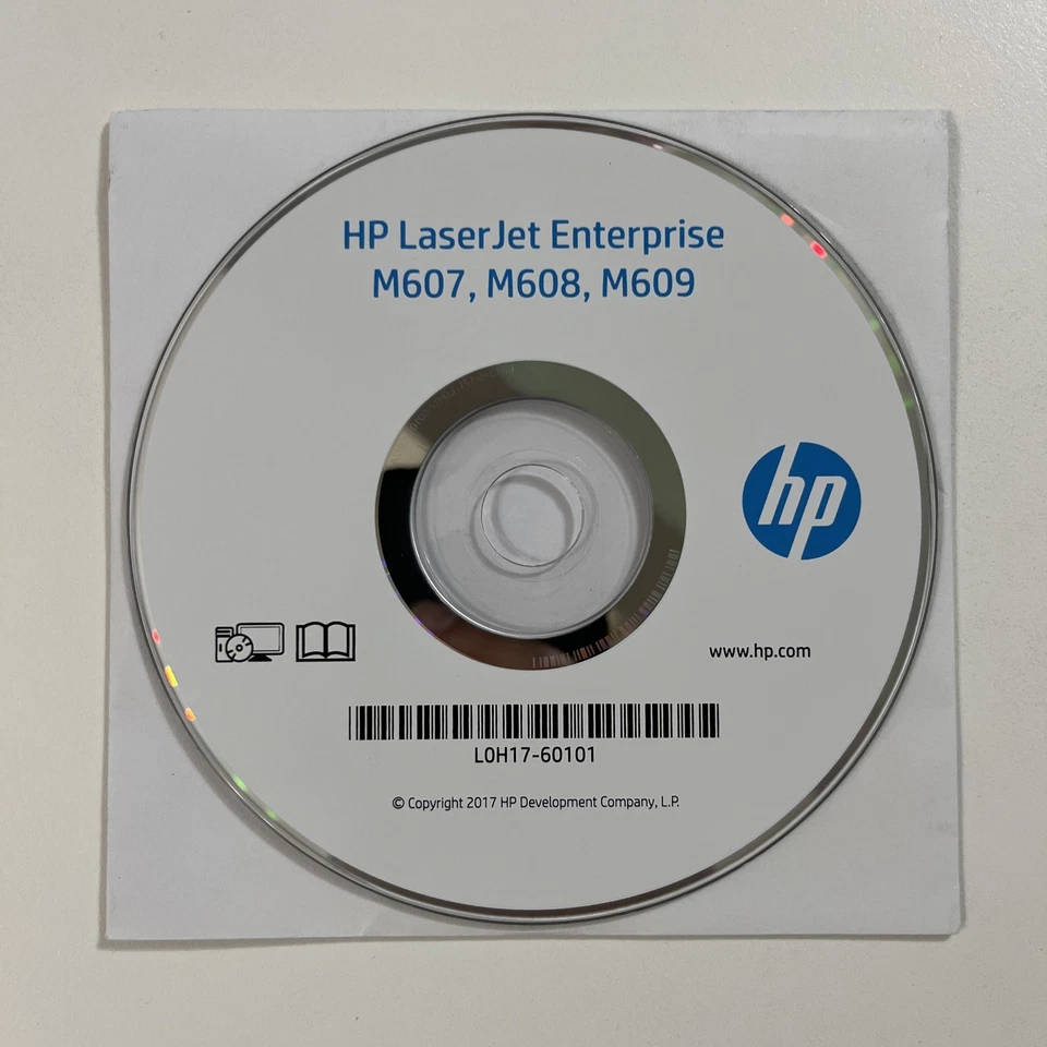 HP LaserJet  M607 M608  M609 Setup Installation CD ROM Software Driver Disk - Image 1 of 3