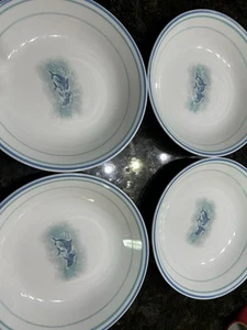 Dolphins Corelle Ocean Dance Bowls. Rare Vintage Piece - Picture 1 of 11