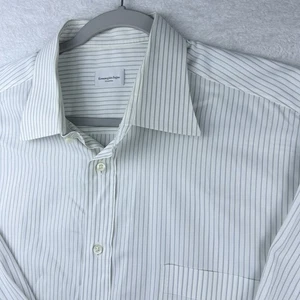 Ermenegildo Zegna Su Misura Dress Shirt Men 3XL Striped Button Up Relaxed Fit - Picture 1 of 20