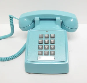 Teléfono de escritorio Aqua Blue Western Electric 2500 TouchTone - Restauración completa - Imagen 1 de 1