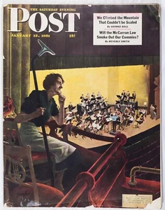 13. JAN. 1951 Orchesterprobe & Charwoman SAMSTAG ABENDPOST VOLLMAGAZIN M446 - Bild 1 von 17