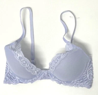 Natori 32DD Feathers Plunge T-Shirt Bra NWOT 730023 Lilac Purple - Image 1 of 4