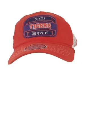 CLEMSON UNIVERSITY TIGERS Orange &Purple Mesh Snapback Cap NWT - Image 1 of 4