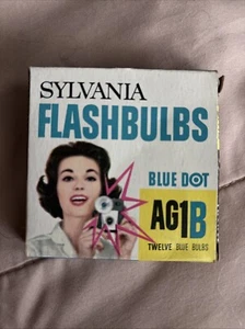 Lampadine vintage Sylvania Blue Dot stile A G One B scatola originale 6 lampadine 2542 - Foto 1 di 4