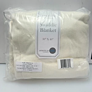 American Baby Company Thermal Swaddle Blanket 100% Cotton (Pack of 2) - Picture 1 of 3
