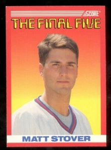 1990 Score MATT STOVER New York Giants Raves Final Five Rookie Card - Picture 1 of 1