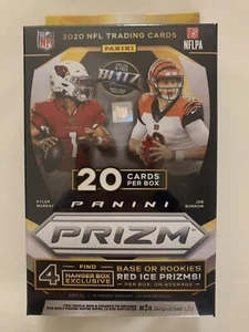 NEW 2020 Panini Prizm Football Hanger BoxLight Blue Prizms Burrow, Love, Herbert - Picture 1 of 4