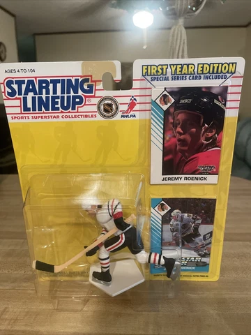1993 Starting Lineup SLU Figure Jeremy Roenick Chicago Blackhawks 1st Edition Cover