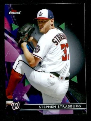 2021 Topps Finest Stephen Strasburg Washington Nationals #51 - Image 1 of 2