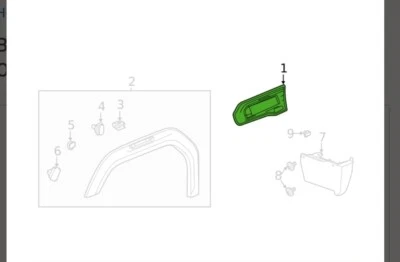 OEM, emblema guardabarros GMC Sierra 2500 3500 2021 nuevo, derecho  Foto 1 de 3