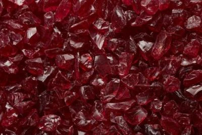 RED Multi-Purpose Premium Decor Aquarium, Fire Glass Rock 1/4"-1/2" inch Crushed - Image 1 of 4