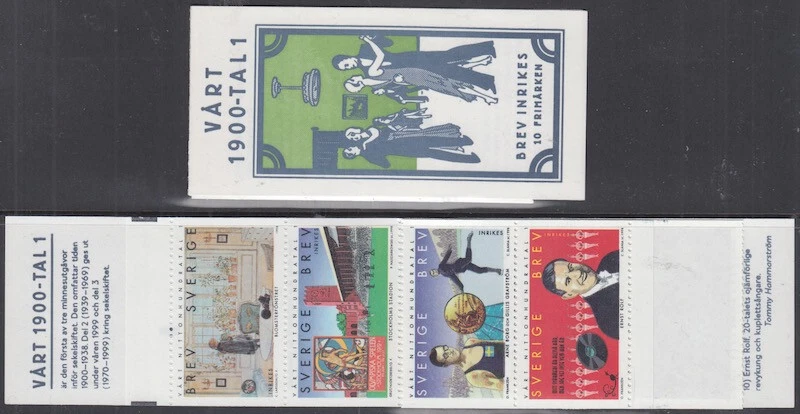 SUECIA Sc # 2388a CPL MNH BKLT de 10 DIFF para MILENIO - NUMEROSOS TEMAS Foto 1 de 1