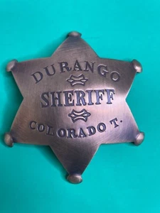 Neuheit Abzeichen: Durango Sheriff Colorado T. - Bild 1 von 2