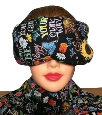 Máscara de ojos lavanda eucalipto, senos paranasales, paquete de hierbas, paquete frío caliente, paquete de ojos, girasol Foto 1 de 2