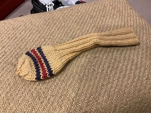 100% Wool Generic Gold Blue Red Fairway Headcover - Picture 1 of 1