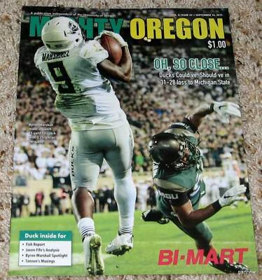 MICHIGAN STATE SPARTANS vs OREGON DUCKS 2015 REVISIÓN PICTÓRICA DEL JUEGO DE FÚTBOL AMERICANO Foto 1 de 4