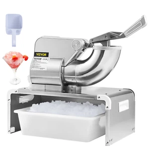 Eiscrusher Maschine, 661 Pfund pro Stunde elektrische Schneekegelmaschine mit 4 Klingen. - Bild 1 von 10