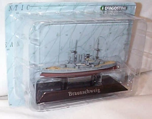Braunschweig Schiff montiert auf Display Sockel 1:1250 Maßstab NEU im Pack KZ62 - Bild 1 von 1