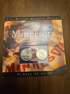 US Minted Quarter Dollar Minnesota Numbered Coin Set Sealed 32 Of 50 - Picture 1 of 1