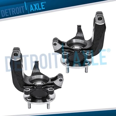 Front Steering Knuckle+Wheel Hub Bearing for 2006 2007 2008 2009-2011 Ford Focus - Image 1 of 4