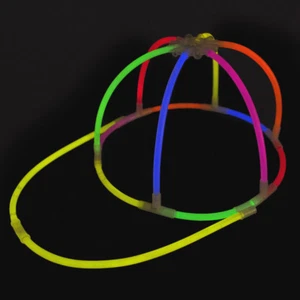 Gorra de béisbol brillante palos brillantes fiesta rave vestido elegante brilla en la oscuridad - Imagen 1 de 1