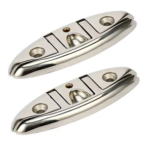 2 PIEZAS Taco Plegable Abatible de Acero Inoxidable 6 PULGADAS para Muelle de Barco Marino - Imagen 1 de 10