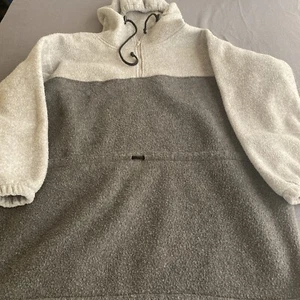 Chaqueta Polar Fleece by Malden Hombre L Gris 1/4 Cremallera Ligera De Colección Años 90 Pullover - Imagen 1 de 9