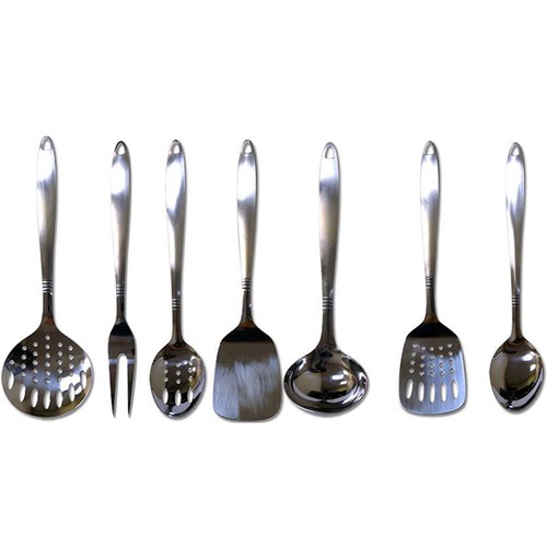 7 Stainless Steel Serving Set Kitchen Cooking Utensil Tools Server