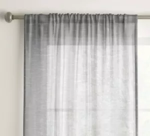 NEW Room Essentials Light Filtering Curtains 2 Panel Set 84"L 42"W Each Gray - Picture 1 of 5