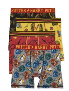 Paquete de 4 calzoncillos boxer atléticos para niños Harry Potter Ropa interior nuevos con etiquetas talla XS S M L XL - Imagen 1 de 1