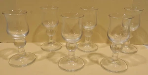 6 bonitos vasos de chupito vintage de 11,5 x 6 cm transparentes - Imagen 1 de 6